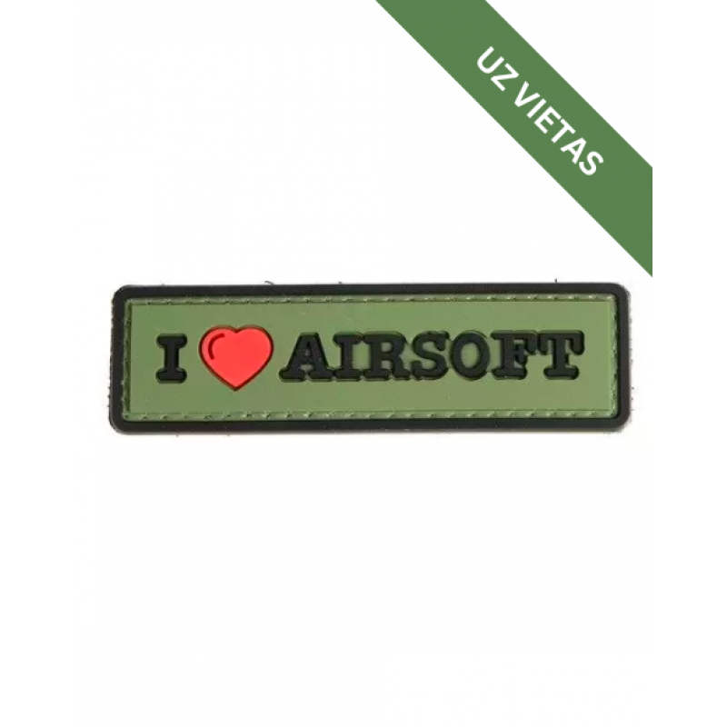 Uzšuve - 3D Patch -  I Love Airsoft
