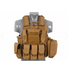 Taktiskā veste - Tactical vest with QR system - Coyote