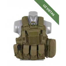 Taktiskā veste - Tactical vest with QR system - Olive
