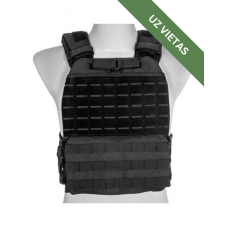 Taktiskā veste - MOLLE/Laser-Cut Plate Carrier Tactical Vest - Black